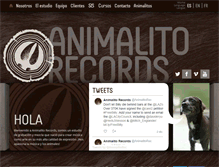 Tablet Screenshot of animalitorecords.com